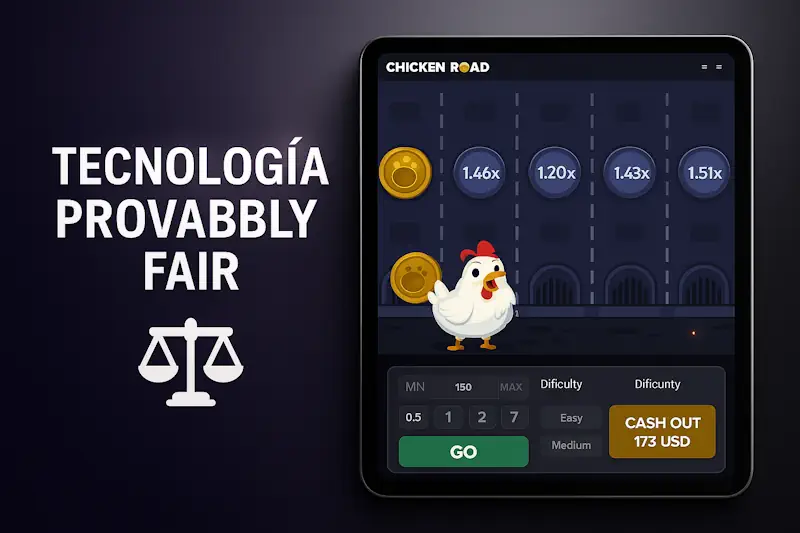Technologia Provably Fair w official chicken road game