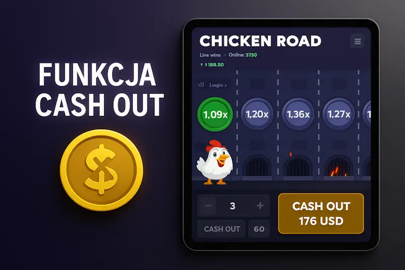 Funkcja Cash Out w chicken road crossing game