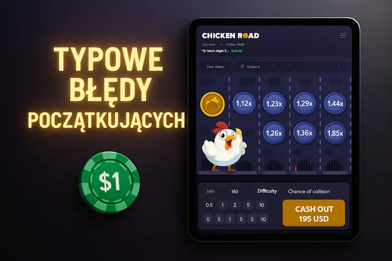 Typowe błędy początkujących w chicken road kasyno